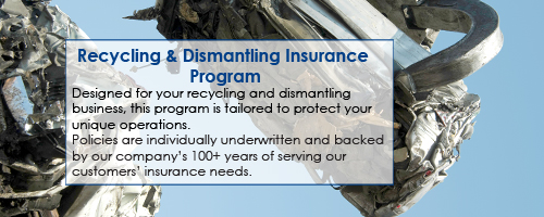 Recycling & Dismantling Insurance